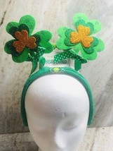 St. Patrick’s Day Adult  Headband-Glittered Shamrock-Felt. ShipN24Hours - £13.98 GBP