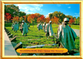 Postcard Washington D.C. Korean War Memorial Designed Cooper-Lecky Architects - £3.10 GBP