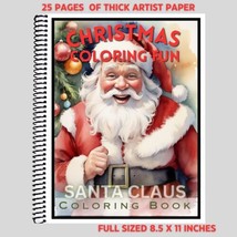 Christmas Coloring Fun - Spiral Bound Coloring Book Thick paper #07 - $16.00