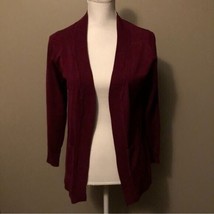 Zenana Outfitters Cardigan Sweater Womens S Used Burgundy - £12.59 GBP