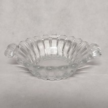 Heisey Crystolite 2 Handled Preserve Bowl Clear Ribbed - £14.90 GBP