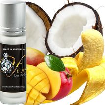 Banana Coconut Mango Premium Scented Perfume Roll On Fragrance Oil Vegan - $13.00+