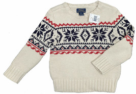 NEW Polo Ralph Lauren Boys Sweater!  2T or 3T  Nordic Snowflake Design - £32.16 GBP