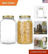 Durable Wide Mouth Mason Jars - 1 Gallon Containers for Fermentation &amp; P... - $52.50