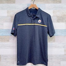 Pittsburgh Steelers Nike On Field Performance Polo Gray Dri Fit NFL Mens... - $39.59