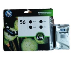 HP 56 Black Ink Cartridges 4 PK 04/13 + HP 57 Ink Color - £29.85 GBP