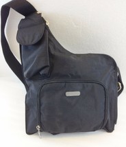 Baggallini Black Nylon Cross-Body Shoulder Bag Handbag Purse Lightweight - £28.55 GBP
