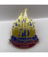 Disneyland 50th Anniversary Castle Pin &quot;Happiest Homecoming on Earth&quot; - £7.76 GBP