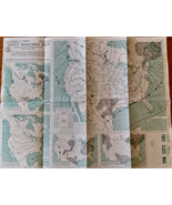 daily weather map -- April 5 1963 U.S. dept of Commerce ...large poster ... - $42.00