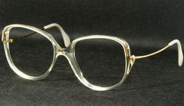 Vintage Flair 81 246 Clear /GOLD /LIGHT Beige Eyeglasses 54-16-130mm (No Lens) - $97.90