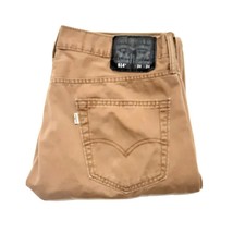 Levi&#39;s 514 Slim Straight Beige Jean Size 34x34 Pre Owned - £19.63 GBP