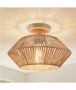 RATTAN CEILING LIGHT FIXTURE - €17,05 EUR