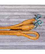 Leather Braided Contest Game Roping Rein 7&#39; by Action Company - $22.99
