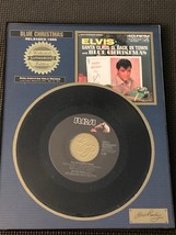 Elvis Presley Limited Collector’s Edition  Single Plaque - Blue Christma... - $17.50
