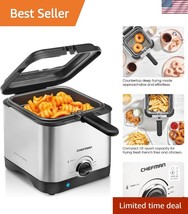 Effortless Cooking with Compact 1.6-Quart Deep Fryer &amp; Restaurant-Style ... - $60.00
