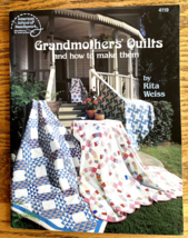 Grandmothers&#39; Quilts and How to Make Them by Rita Weiss Quilting Pattern Book - £10.23 GBP