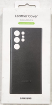 Samsung - Galaxy S22 Ultra Leather Case - Black - $19.34