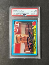 1985 Topps Rocky IV #6 Signed Card Dolph Lundgren PSA NM-MT8 Auto 10 Ivan Drago - £629.52 GBP