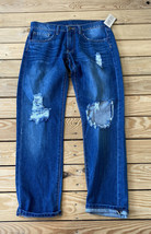 hope Avenue NWT $54.99 women’s distressed straight leg jeans Size 27 Blue P7 - £12.31 GBP