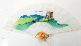 The Ozarks Hand Fan Large Hillbilly On Hill Dog Missouri Vtg - $18.95