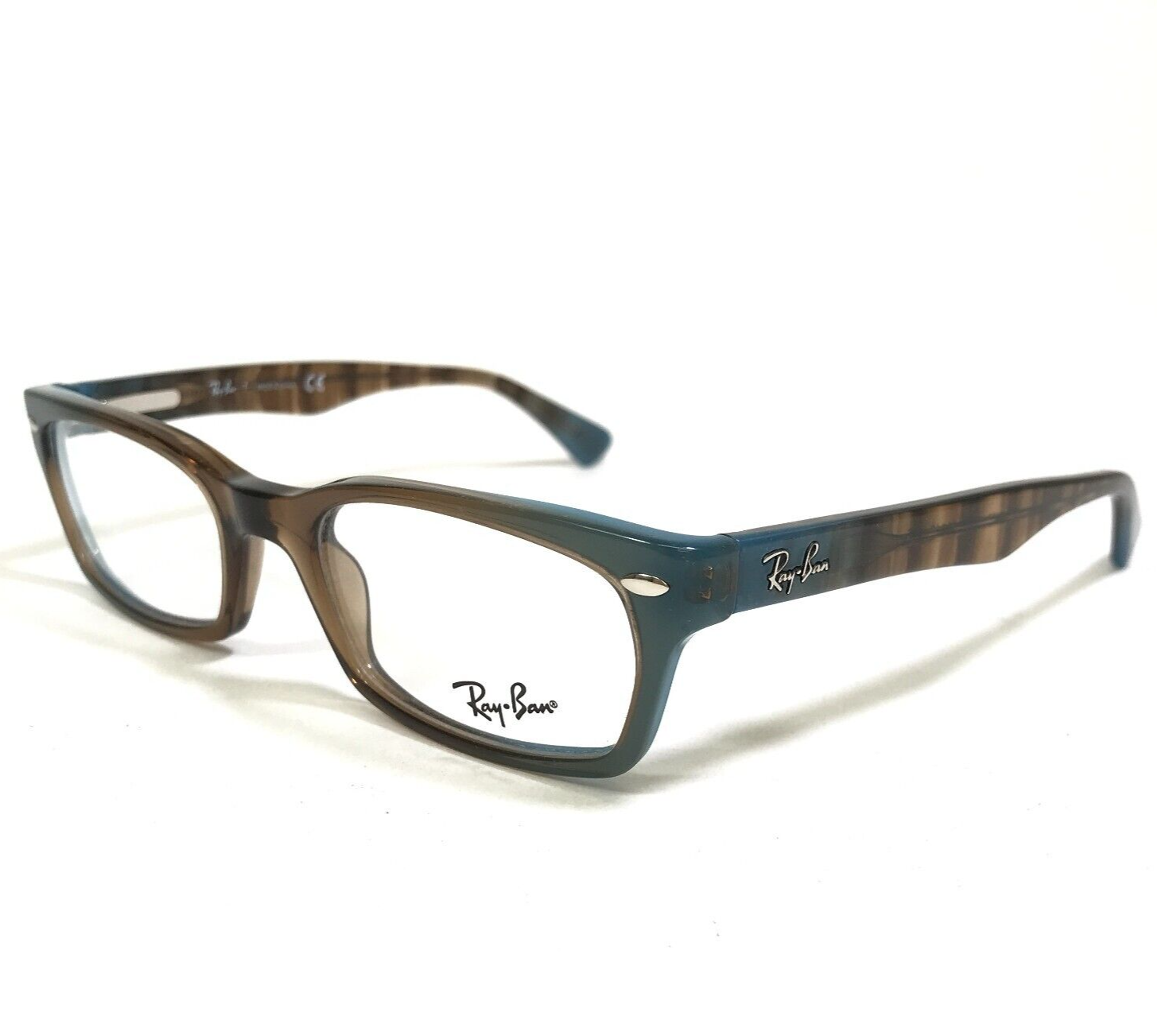Primary image for Ray-Ban Eyeglasses Frames RB5150 5490 Brown Blue Rectangular Full Rim 50-19-135