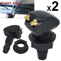 Erick&#39;s Wiper 2x Universal Front Windshield Washer Wiper Nozzle Sprayer Sprinkle - £42.36 GBP