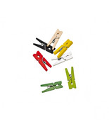 Packnwood 1 in. Assorted Color Mini Wooden Clothespin - $186.24