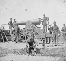 Soldiers Siege Gun Fort Corcoran Arlington Virginia New 8x10 US Civil War Photo - $8.81