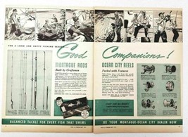 1947 Print Ad Ocean City Fishing Reels 6 Shown &amp; Montague Rods  - $10.94