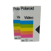 Polaroid Supercolor Video Casette Blank Tape T-120 New and sealed, Lot of 2 - £8.32 GBP