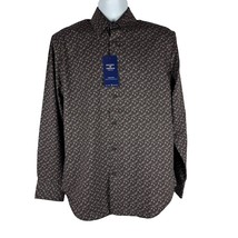 Society Of Threads Mens Slim Fit Floral Shirt No Iron Wrinkle-Free Size M - $32.48
