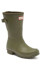 HUNTER Womens Original Short Back Adjustable Rain Boots 9M - £159.84 GBP