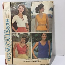 McCall&#39;s 6098 Size 16 Bust 38 Misses&#39; Set of T-Shirts Stretch Knits - $12.86