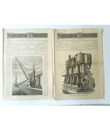Vintage Scientific American Supplement Models of Old Machine 1882 2 Each - £9.73 GBP