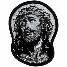 Hot Leathers Jesus In Crown Of Thorns Patch (3&quot; Width x 4&quot; Height) - £7.24 GBP