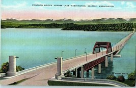 Bridges Postcard Pontoon Bridge Across Lake Washington Seattle - £11.06 GBP