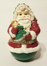 Carlton Cards Santa  Roly Poly Round Bottom Figurine  About  6&quot; tall  READ - £10.35 GBP