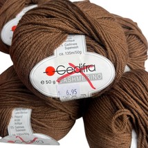  Lot of 6 Skeins Gedifra CASHMERINO Cashmere Merino Yarn | 1413 Light Brown - £29.49 GBP