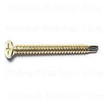 #10 x 2&quot; Brass Phillips Flat Head Self-Drilling Screws (100 pcs.) - $16.22