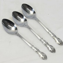 Imperial Fleurette Teaspoons 6-1/8&quot; Stainless  Lot of 3 - $4.89