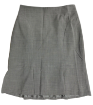 Ann Taylor Women&#39;s Mini Dress Skirt Wool Blend Lined Back Zip Petite Size 4 Gray - £13.52 GBP