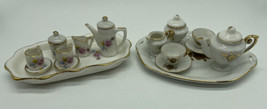 Tender Heart Treasures Mini porcelain Pink Rose Floral TEA SET &amp; Japan Set - £14.56 GBP