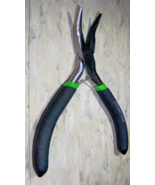Small 4 3/4&quot; Bent &amp; Long NEEDLE NOSE PLIERS w/ sPriNG Mechanism bEnD wir... - $32.43 CAD