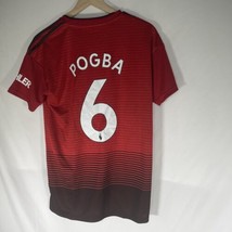 NWT Official Adidas Manchester United Paul Pogba Men’s Medium Red Home Jersey - £34.16 GBP