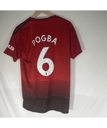 NWT Official Adidas Manchester United Paul Pogba Men’s Medium Red Home J... - £33.08 GBP