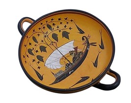Dionysus Cup Kylix Vase Exekias Ancient Greek Pottery Ceramic Museum Copy - £215.96 GBP