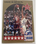 David Robinson Signed Autographed 1990 Hoops Signature Basketball Card -... - £62.47 GBP