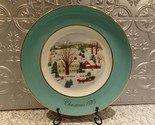 Christmas on the Farm 1973 Avon Collector Plate by Enoch Wedgwood  - £10.80 GBP