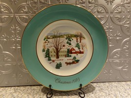Christmas on the Farm 1973 Avon Collector Plate by Enoch Wedgwood  - $13.49