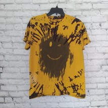 Bubba Gump Shrimp Co T Shirt Mens Medium Yellow Tie Dye Smiley Winky Face - £19.92 GBP